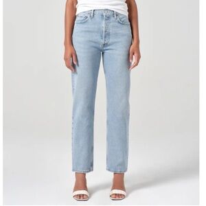 AGOLDE 90'S PINCH WAIST HIGH RISE STRAIGHT IN FORCE Sz 33 NEW